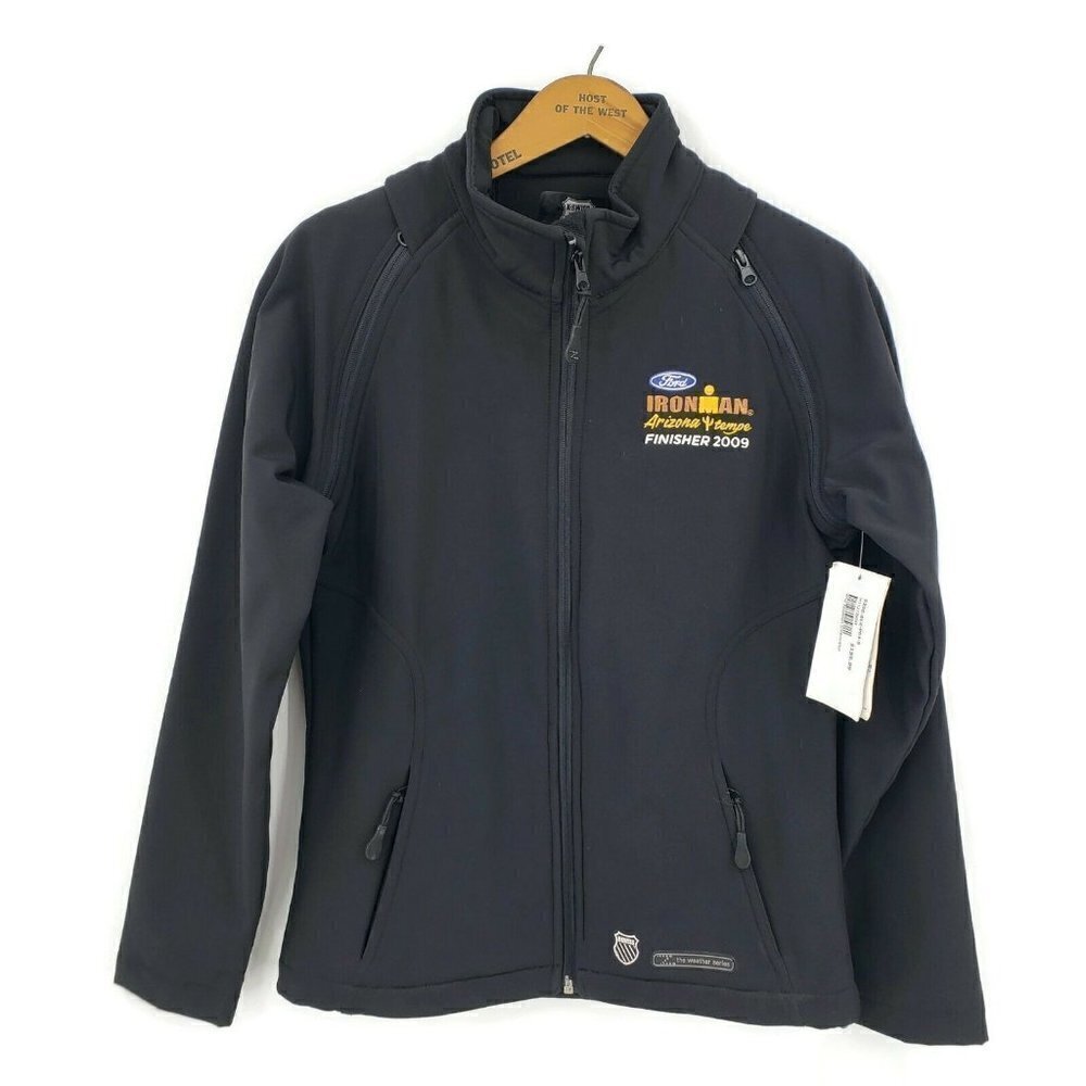 New K-Swiss Ironman Finisher Jacket Womens Small Removable Sleeves Vest 2009